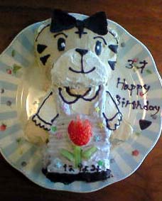 ｍさん制作 しまじろうとはなちゃんのお誕生日ケーキ プチフールお菓子教室